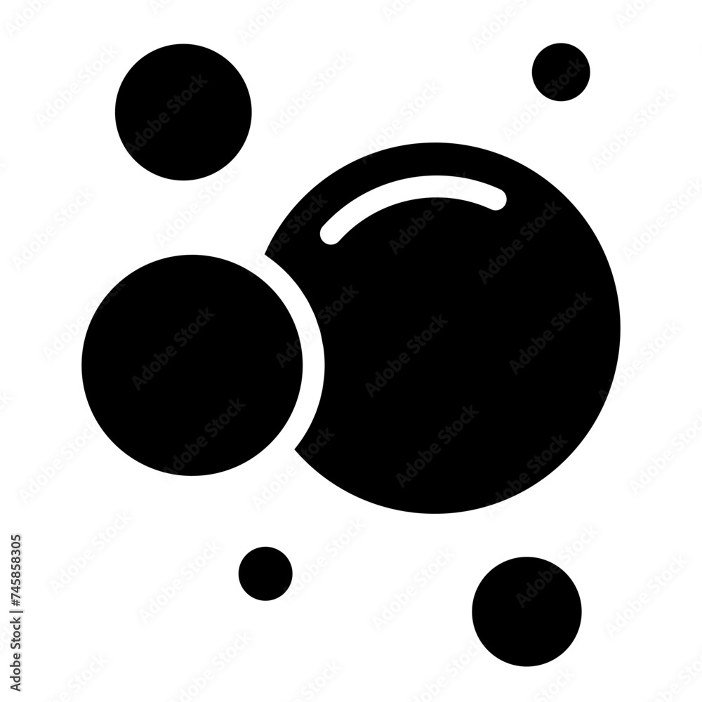 Bubble icon, Soap foam, fizzy drink, oxygen bubbles icon Bubble icon, Soap foam, fizzy drink, oxygen bubbles icon
