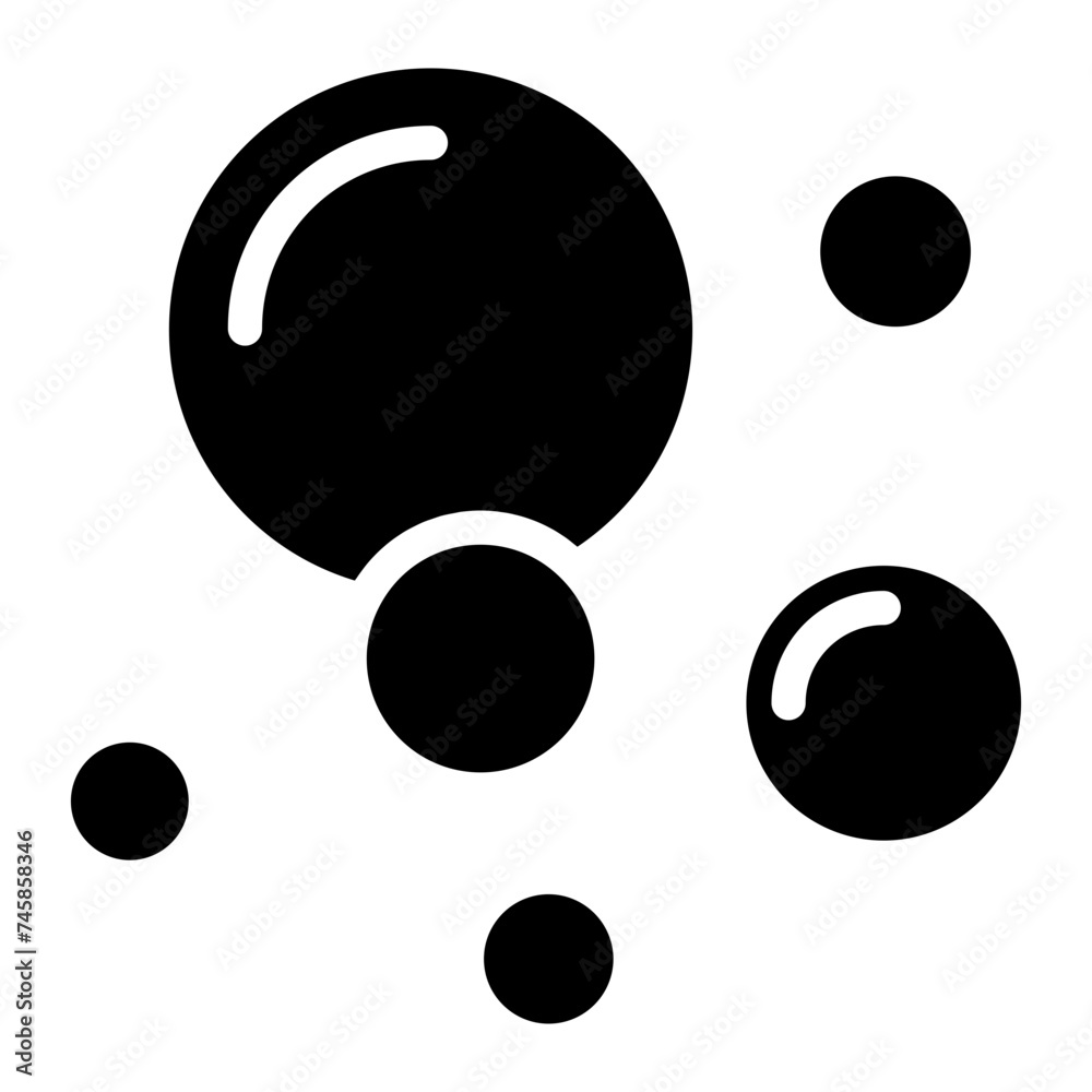 Bubble icon, Soap foam, fizzy drink, oxygen bubbles icon Bubble icon, Soap foam, fizzy drink, oxygen bubbles icon