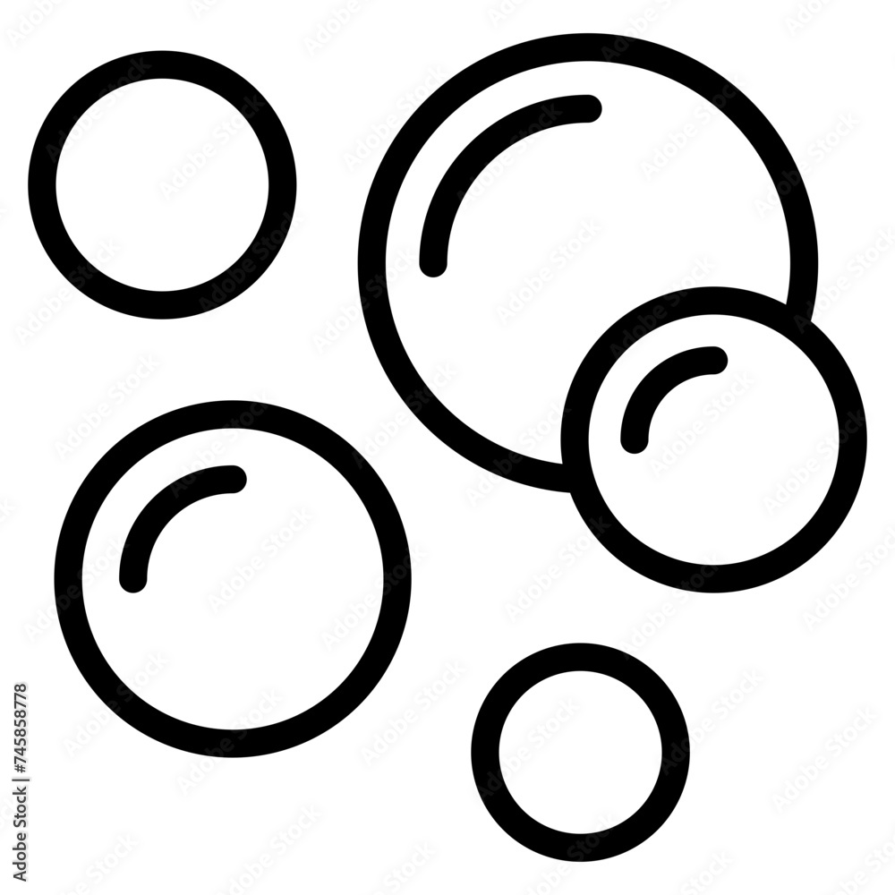 Bubble icon, Soap foam, fizzy drink, oxygen bubbles icon Bubble icon, Soap foam, fizzy drink, oxygen bubbles icon