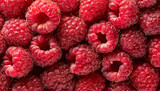 Close up raspberries. Raspberry background 