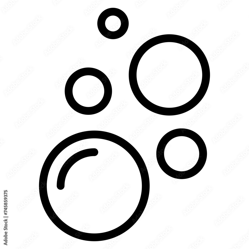 Bubble icon, Soap foam, fizzy drink, oxygen bubbles icon Bubble icon, Soap foam, fizzy drink, oxygen bubbles icon