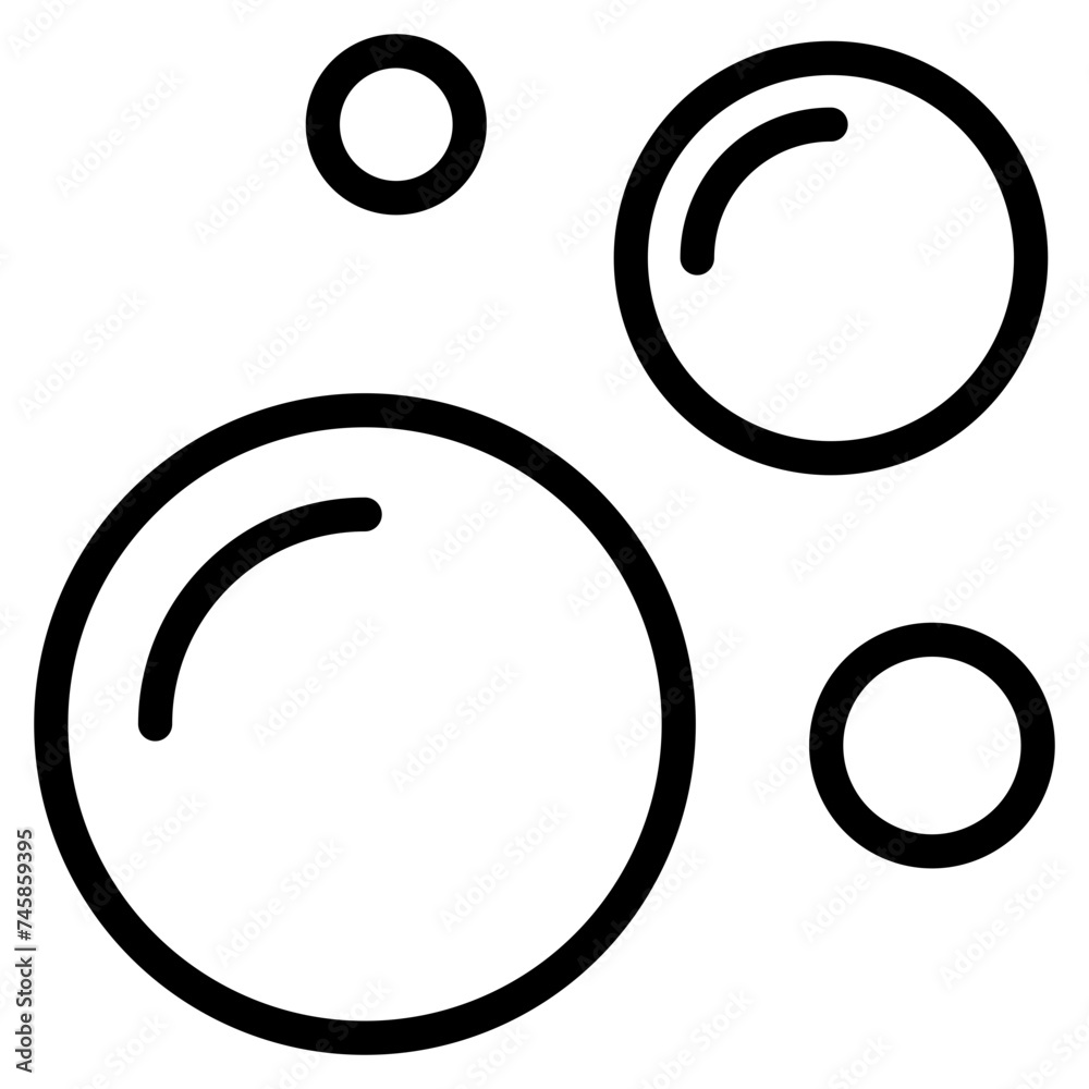 Bubble icon, Soap foam, fizzy drink, oxygen bubbles icon Bubble icon, Soap foam, fizzy drink, oxygen bubbles icon