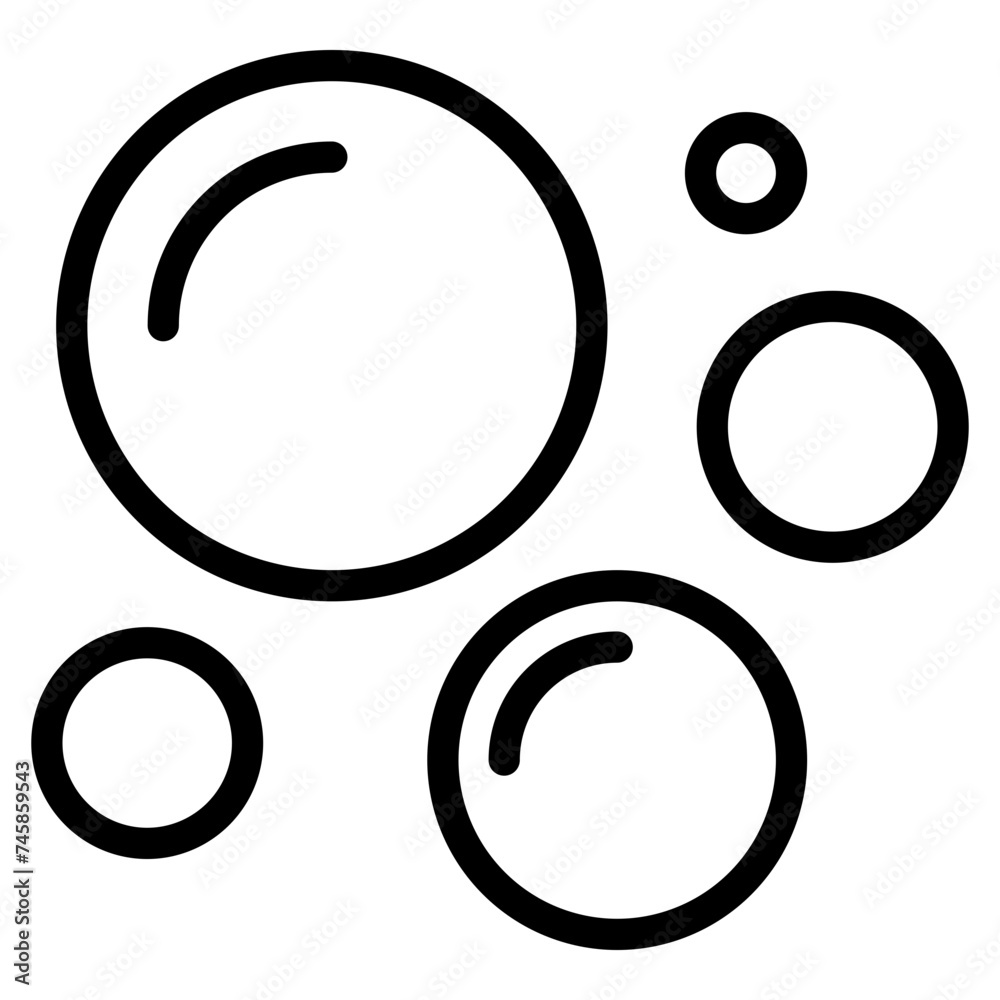 Bubble icon, Soap foam, fizzy drink, oxygen bubbles icon Bubble icon, Soap foam, fizzy drink, oxygen bubbles icon