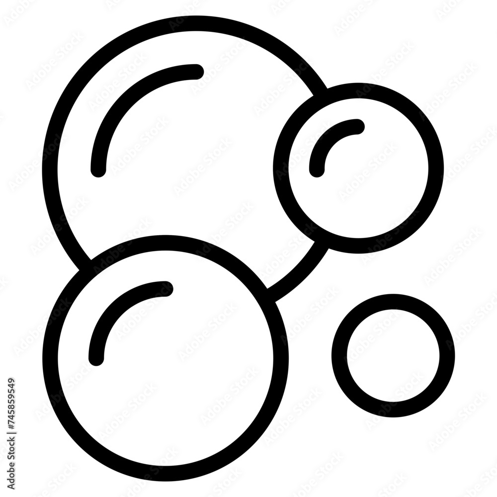 Bubble icon, Soap foam, fizzy drink, oxygen bubbles icon Bubble icon, Soap foam, fizzy drink, oxygen bubbles icon