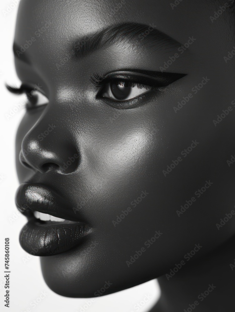 Mystery in Monochrome: A Portrait of Enigmatic Silence Mystery in Monochrome: A Portrait of Enigmatic Silence