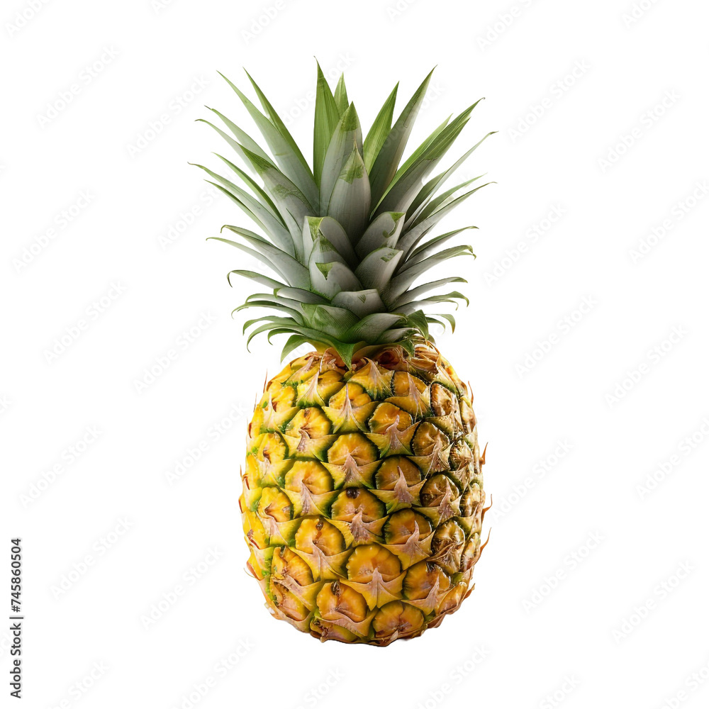 Pineapple isolated on transparent background Pineapple isolated on transparent background