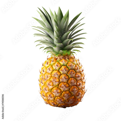 Pineapple isolated on transparent background
