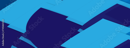 Abstract blue background with diagonal lines. Dynamic shapes composition. Vector graphic illustration.