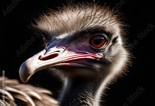 head of an ostrich