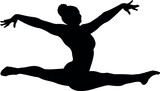 Gymnastics Women Cut File, SVG file for Cricut and Silhouette , EPS , Vector, JPEG , Logo , T Shirt