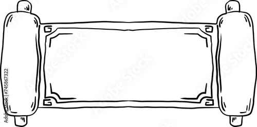 sketch lunar new year banner hand drawn