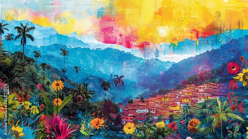 Heart of Colombia: Biodiversity and Festivals Collage