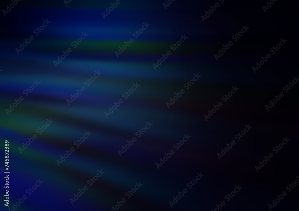 Fototapeta premium Dark BLUE vector pattern with lava shapes.