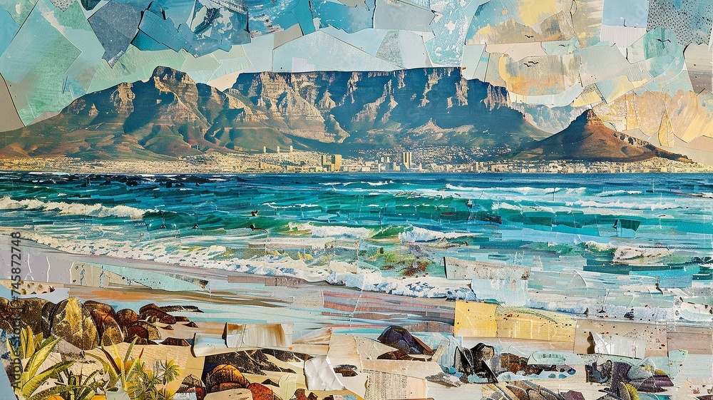 Fototapeta premium South African Harmony in Landscapes Collage