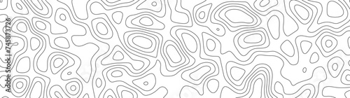 abstract white wave paper curved reliefs background. Topography map pattern, Geographic curved, vector illustration. seamless textrue, vintage waves. Panorama view multicolor wave curve line.