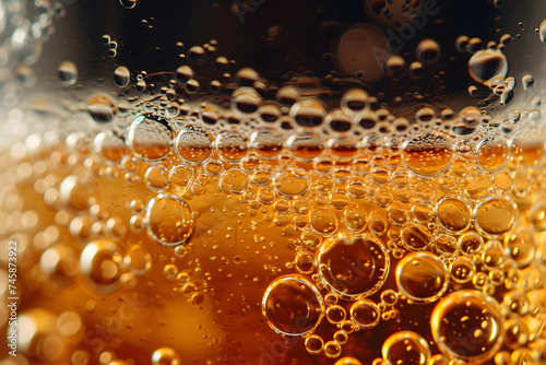 Close up of ice cold glass of beer
