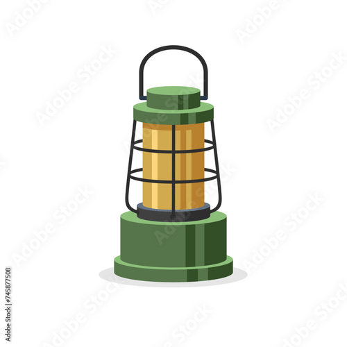 Vector illustration, lantern, card concept