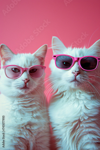 cats wearing sunglasses 