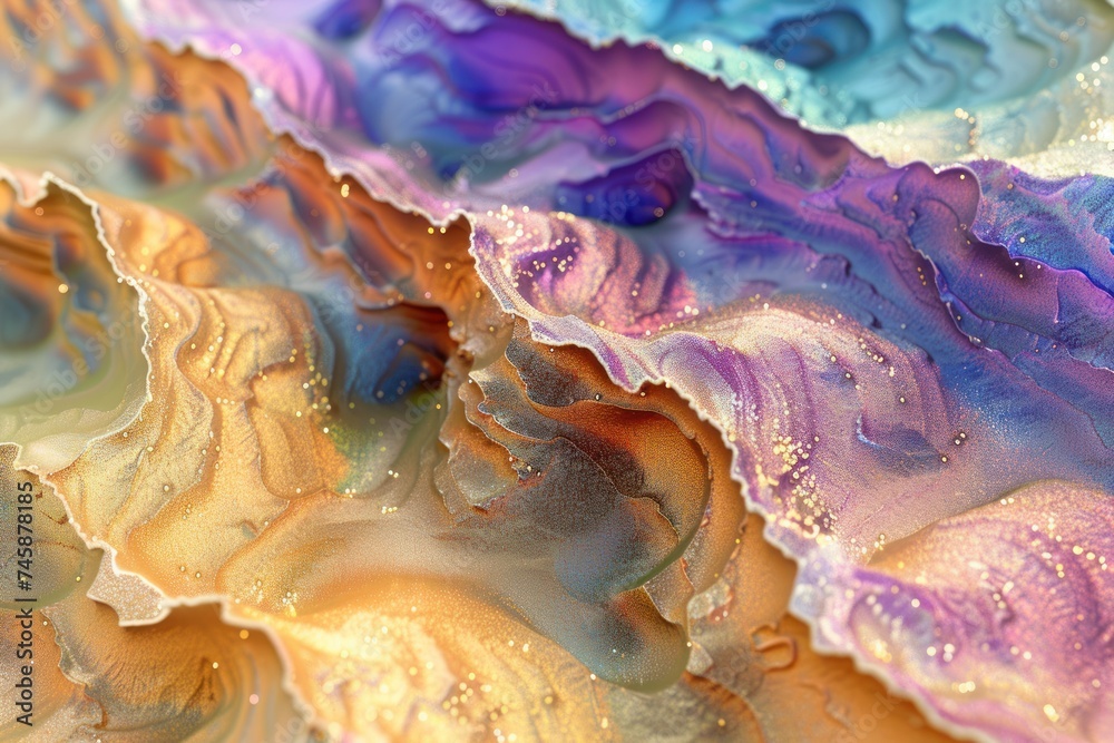 the surface of a grain of sand showing unique geological textures and colors the surface of a grain of sand showing unique geological textures and colors