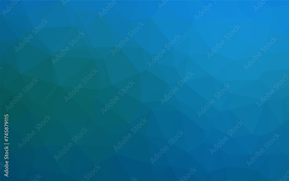 Dark BLUE vector blurry triangle pattern.