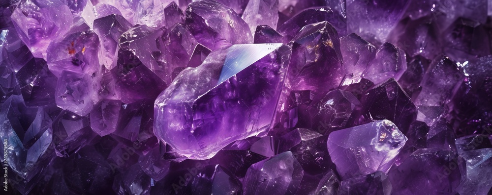Close up texture of purple amethyst. Close up texture of purple amethyst.