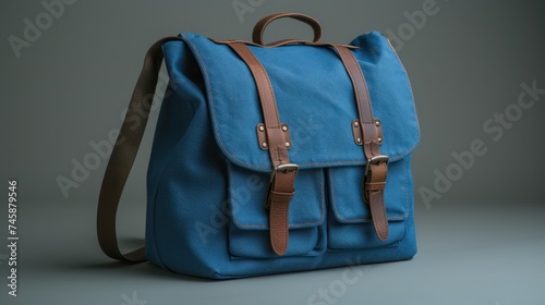 Voyager's Companion: A Sturdy Bag Against a World Map Backdrop