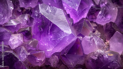 Close up texture of purple amethyst.