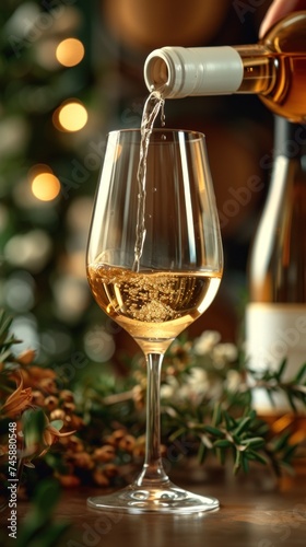 Golden Pour: A Symphony of Wine and Elegance