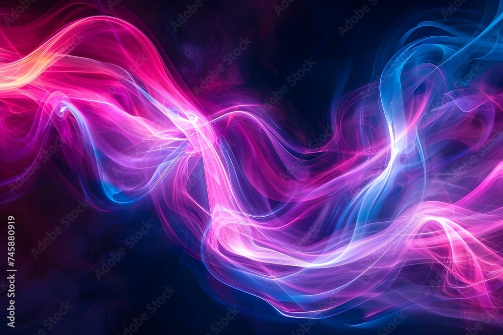 Abstract Light Trails with Pink and Blue Hues Ai generated Abstract Light Trails with Pink and Blue Hues Ai generated