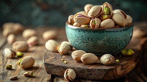 A Symphony of Pistachios: An Artistic Display Amidst Rustic Elegance
