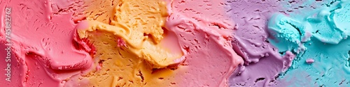 colorful ice cream. photo