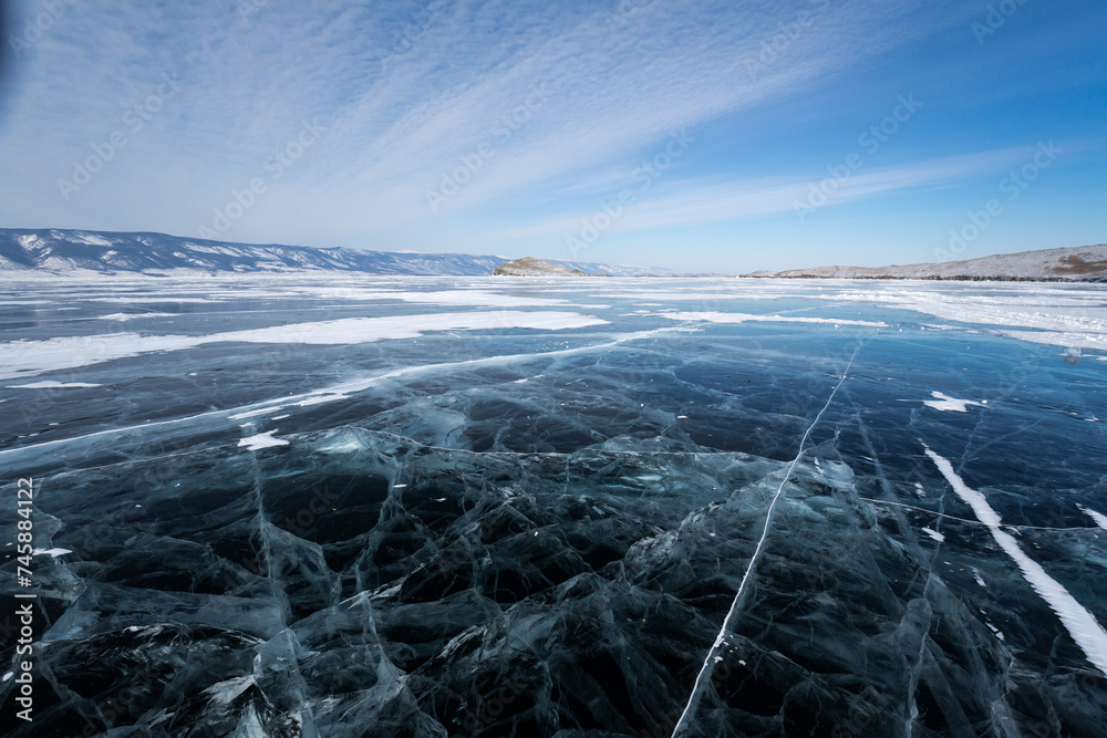 Fototapeta premium Lake Baikal in winter