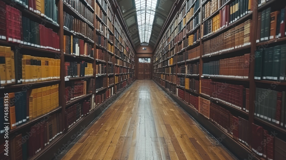 A Quiet Sanctuary of Knowledge: The Grandeur of an Antique Library A Quiet Sanctuary of Knowledge: The Grandeur of an Antique Library