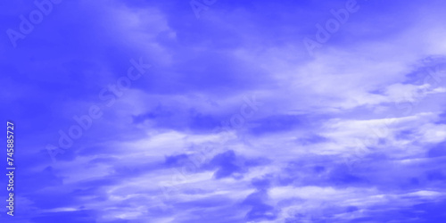 Modern Clouds and sky with pastel colors Sweet color with beautiful nature. Blue watercolor canvas texture background. The sky, white clouds, a beautiful background for design and presentation. 

