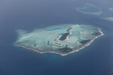 Overview at Ari atolls in the Maldives