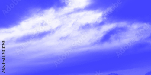 Modern Clouds and sky with pastel colors Sweet color with beautiful nature. Blue watercolor canvas texture background. The sky, white clouds, a beautiful background for design and presentation. 

