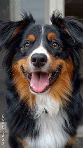 Radiant Canine Euphoria: A Dog's Joyful Moment Captured