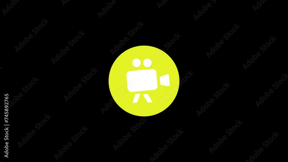 animation camera video maker icon