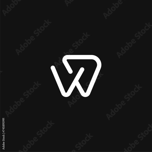 letter W or WD and tooth logo combination for dentals company