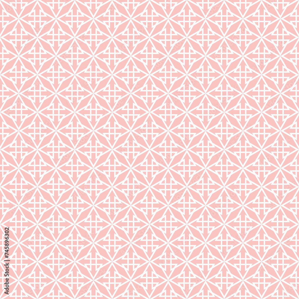 Tile pink and white vector pattern Tile pink and white vector pattern