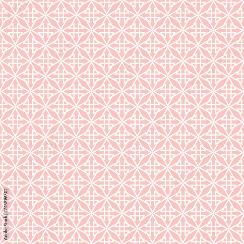 Tile pink and white vector pattern © ingalinder