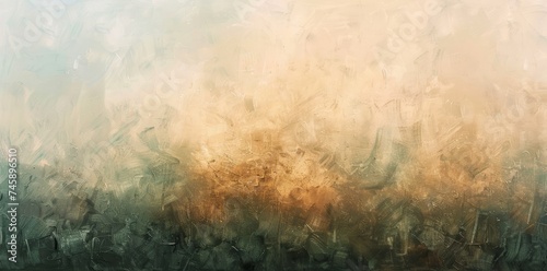 Abstract Textured Gradient Painting A soothing abstract painting featuring a textured gradient that transitions from cool to warm tones, evoking a sense of calm and warmth. 