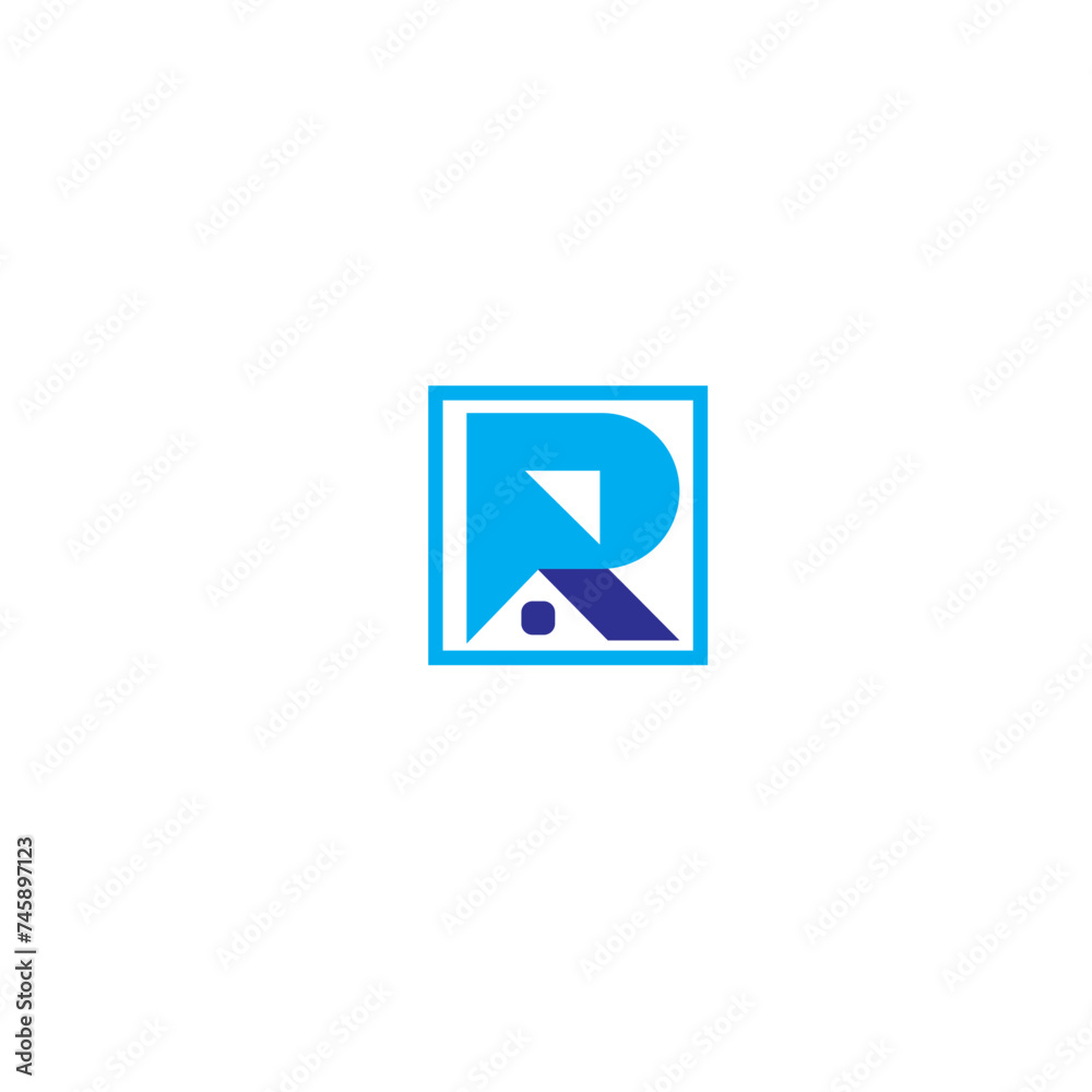 vector logo real estate modern design letter R vector logo real estate modern design letter R