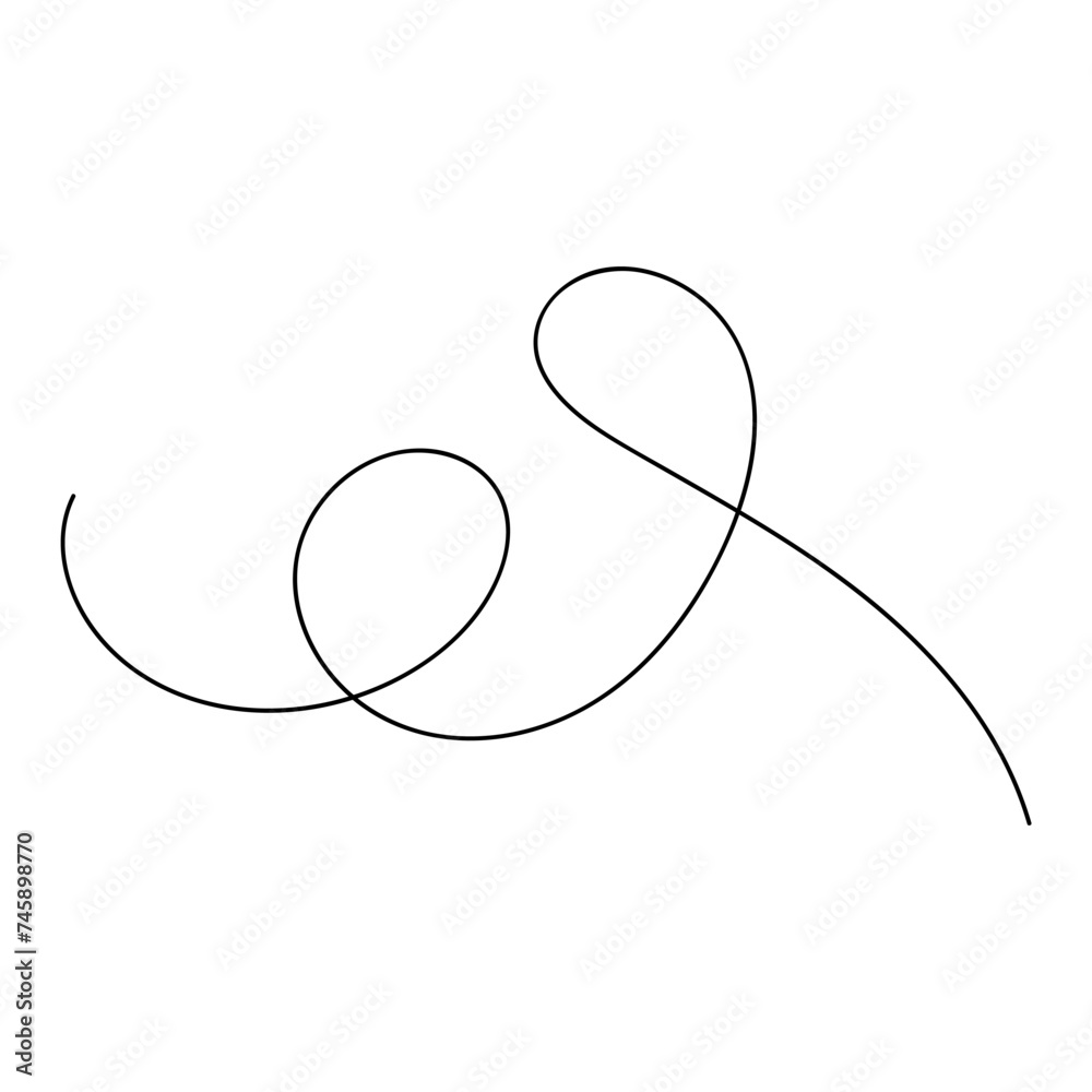 Squiggly line design element Squiggly line design element