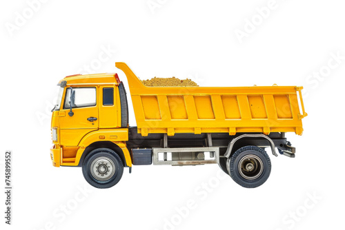 Dump Truck isolated on transparent background