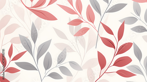 Wallpaper Mural Warm, light leaf pattern embraces the beauty of the season Torontodigital.ca
