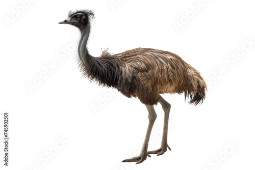 Emu isolated on transparent background