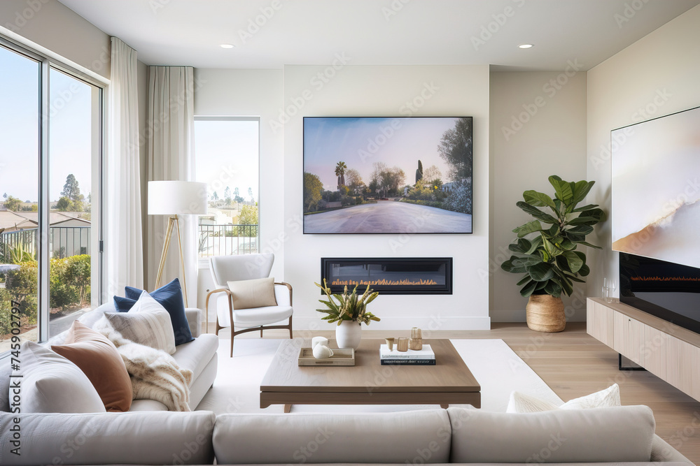 Fototapeta premium modern living room with sofa.