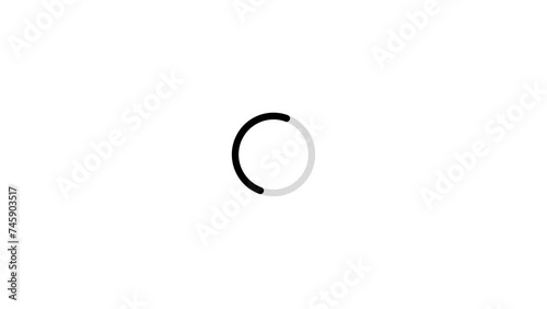 Circle loading icon animation isolated on background