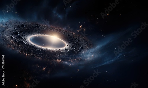 A Cosmic Abyss: The Mysterious Black Hole Swallowing Stars in a Star-Studded Universe